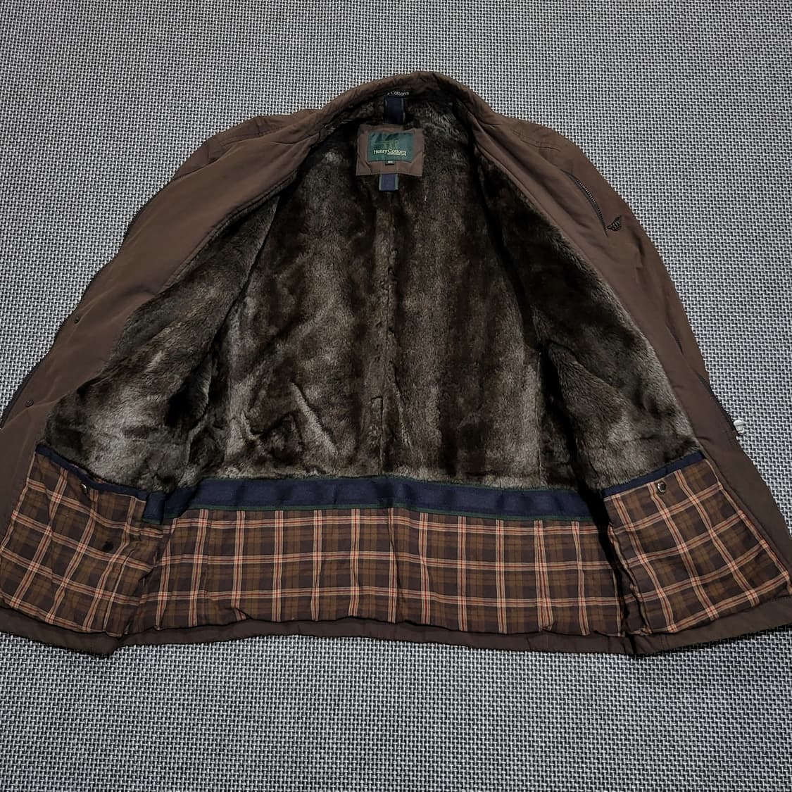 헨리코튼 캐주얼 클래식 누빔 블레이저 자켓 다크브라운 (105) 상품이미지2