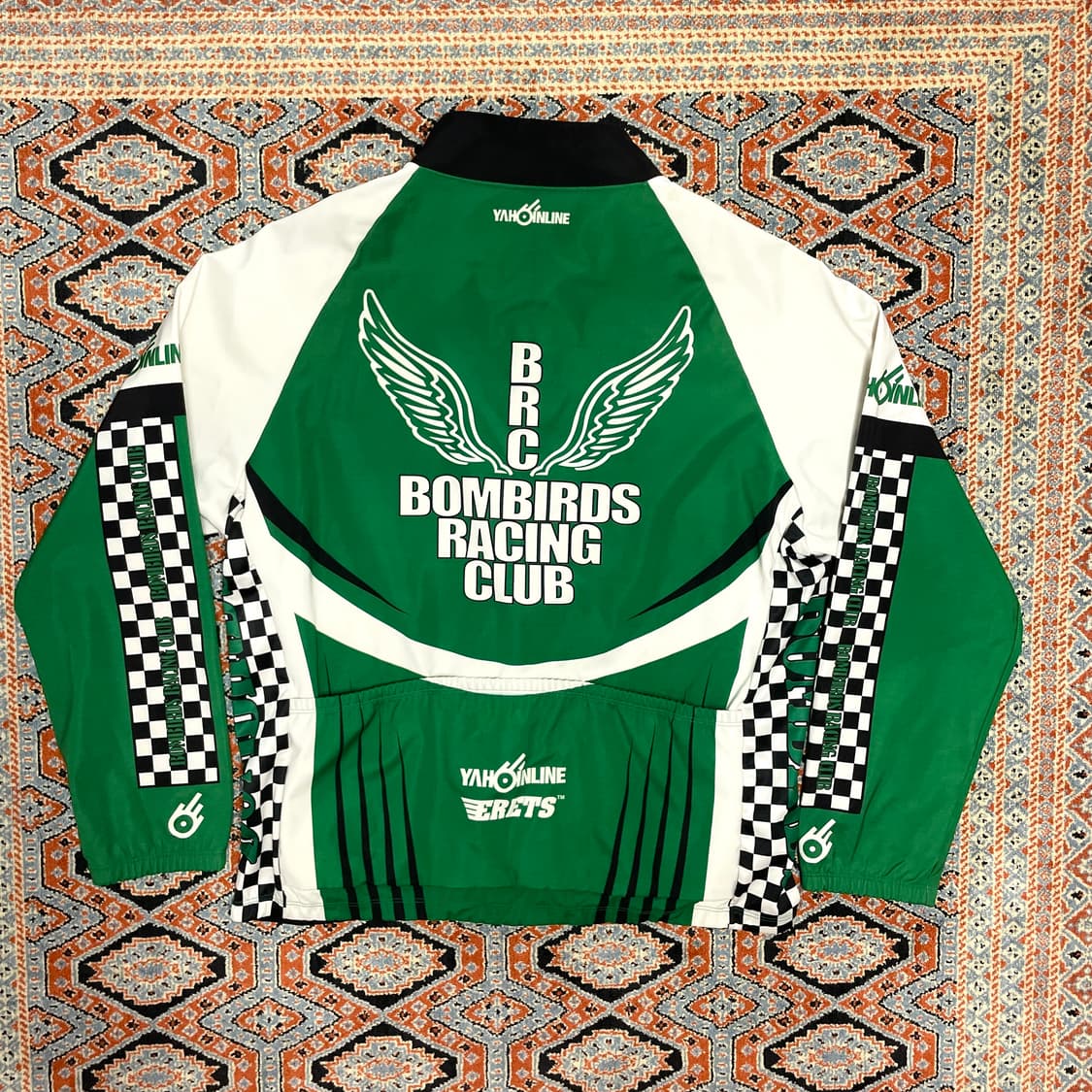 빈티지 그린 레이싱 져지 자켓 남성XXL 상품이미지7