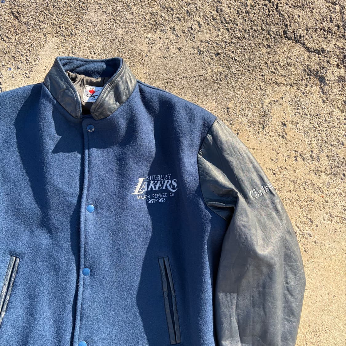 90s CANADA Lakers 빈티지 울 바시티 자켓 L 상품이미지2