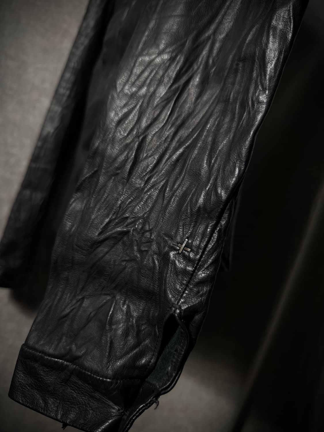 m.a+ 09SS Crinkled Lambskin Shirt Jacket 상품이미지6