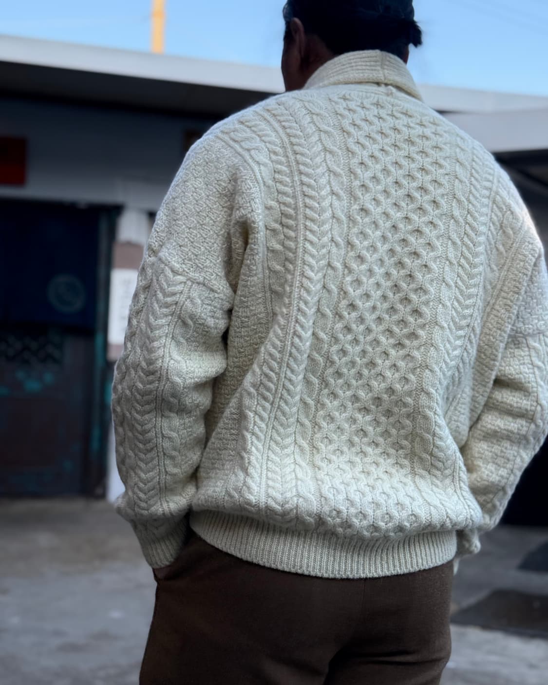 Carraig Donrp 피셔맨 숄카라 스웨터 103-105 상품이미지10