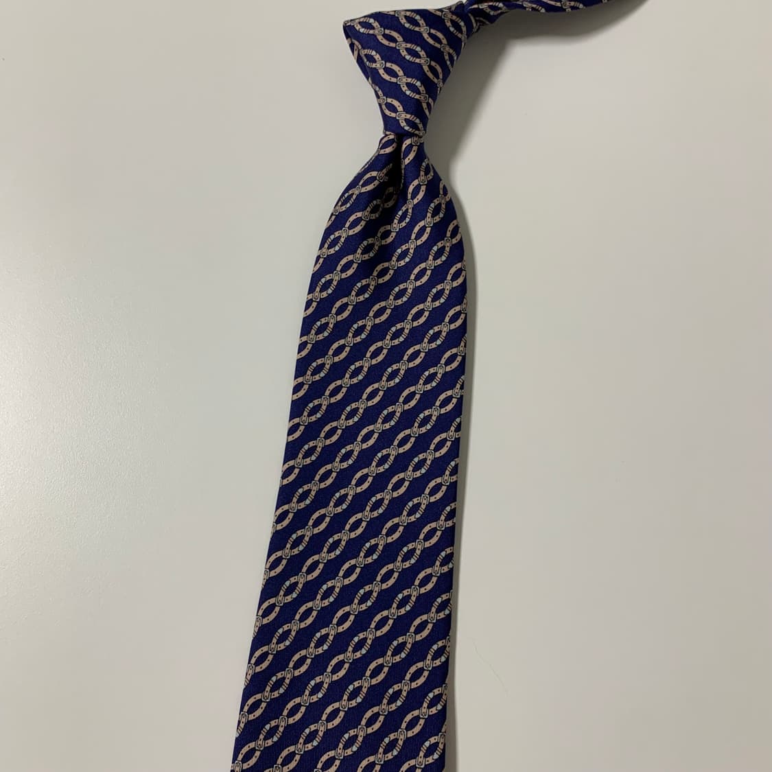 에르메스(HERMES) 기하학적패턴 명품넥타이 A+등급 8.8cm 상품이미지7