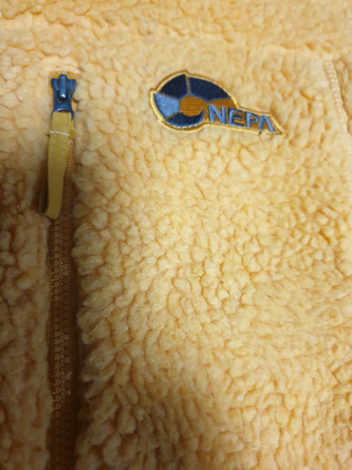 네파 윈드블럭 뽀글이 집업자켓 옐로우 (M) 상품이미지2