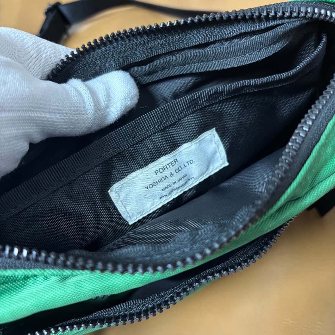 PORTER 포터 크로스백 숄더백 샤코슈 가방 레이즈 그린 상품이미지5