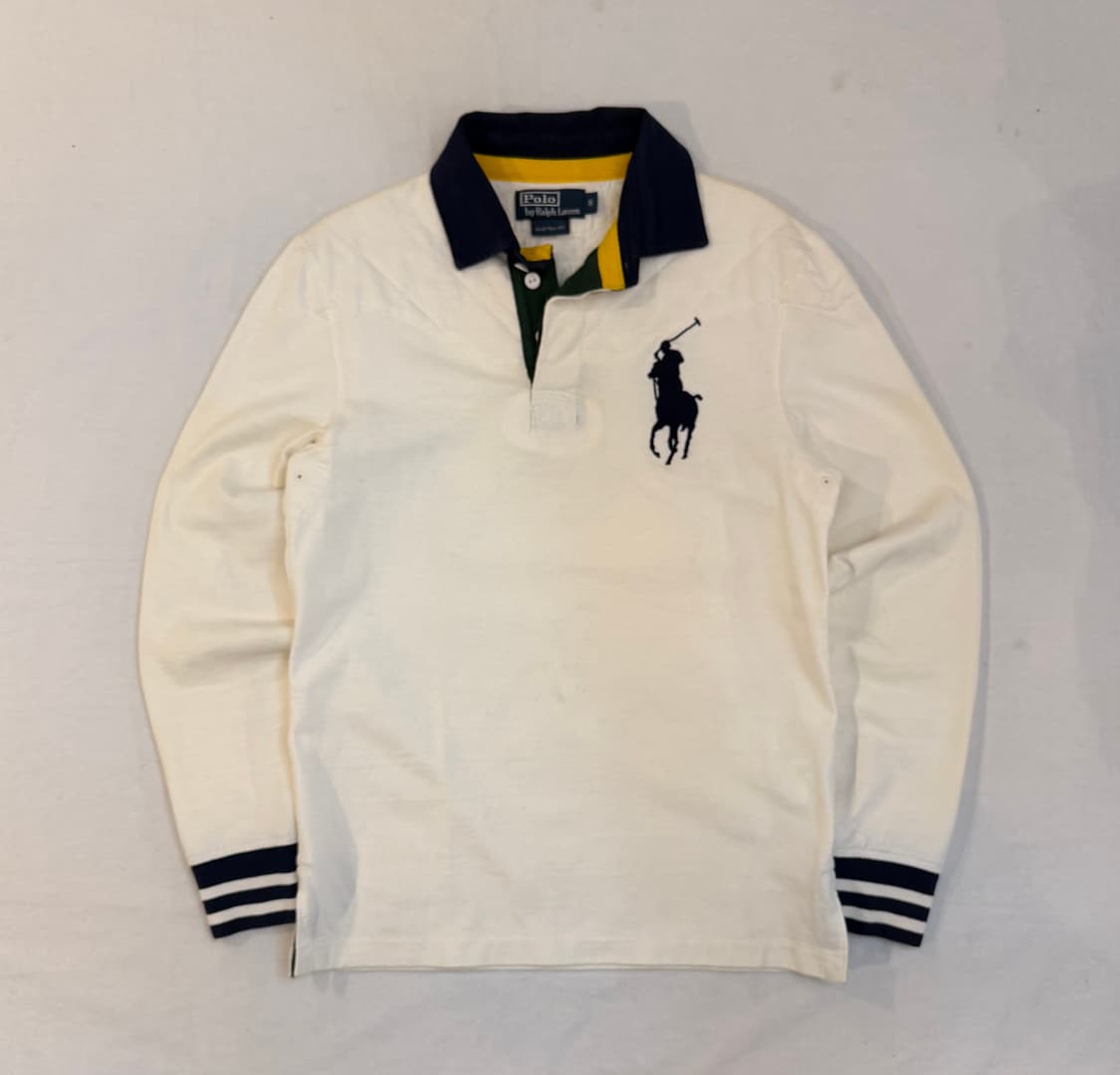폴로 랄프로렌 빅포니 롱슬리브 럭비티 화이트 상품이미지2