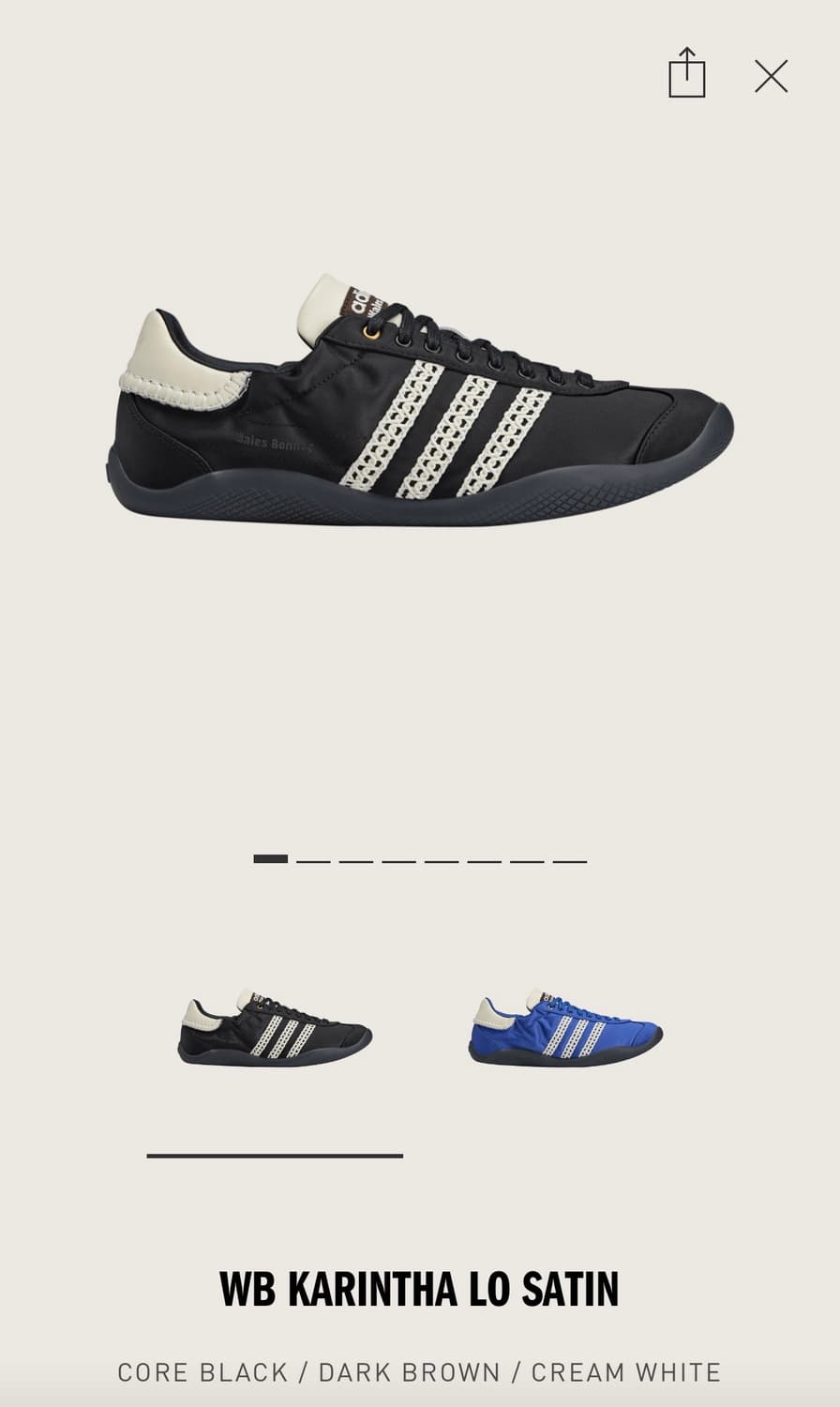 아디다스 X 웨일즈보너 블랙 225 새상품 상품이미지1