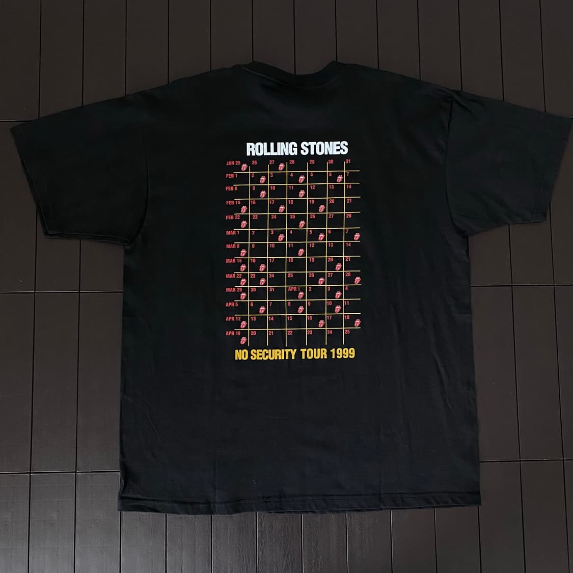 (XL) 90s 롤링스톤즈 1999 밴드티 티셔츠 상품이미지5