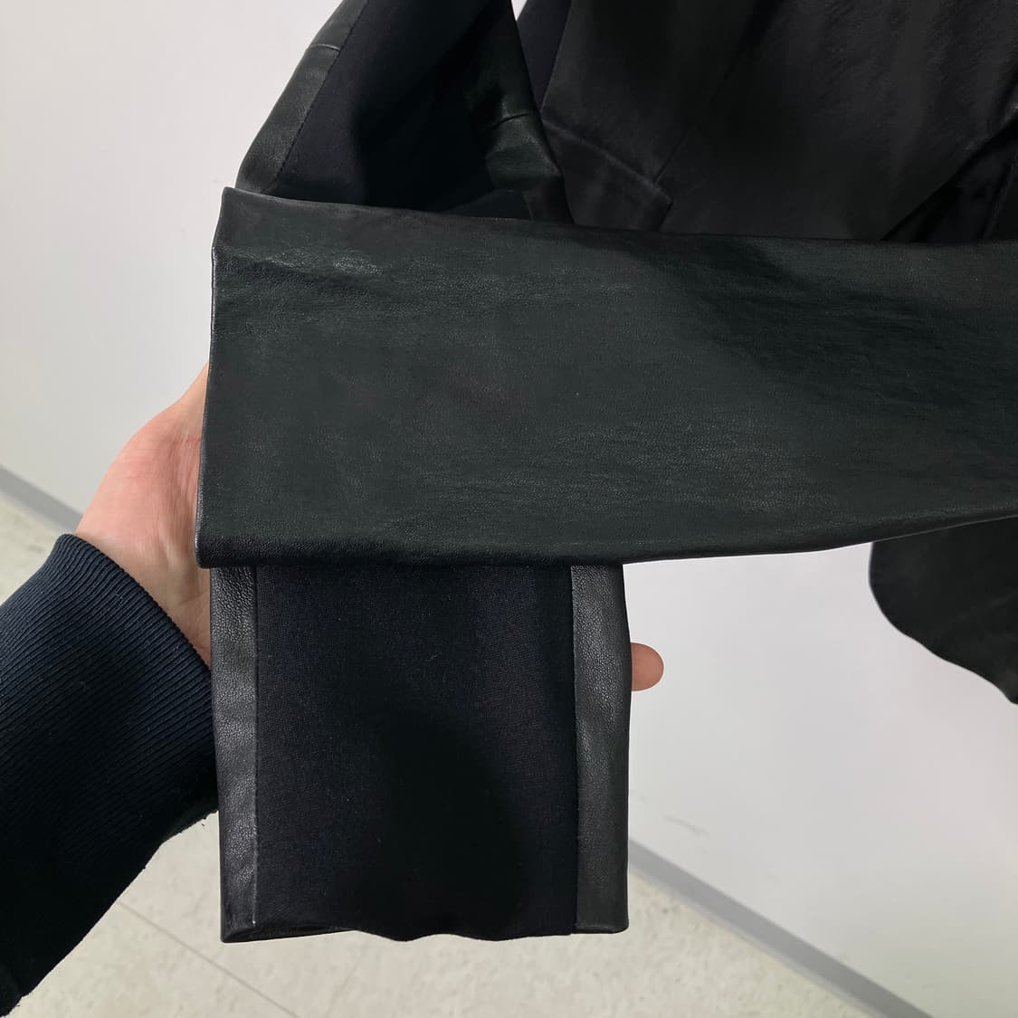 띠어리 페플럼 레더 자켓 M 상품이미지7