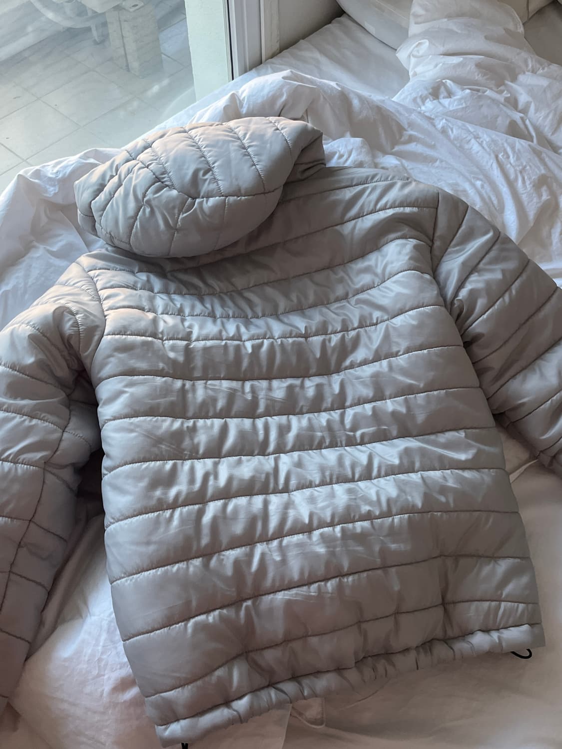 zipper 후드 경량 패딩 상품이미지2