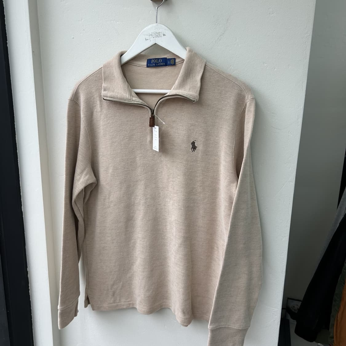 15898 - 폴로 랄프로렌 베이지 반집업 니트 상품이미지2