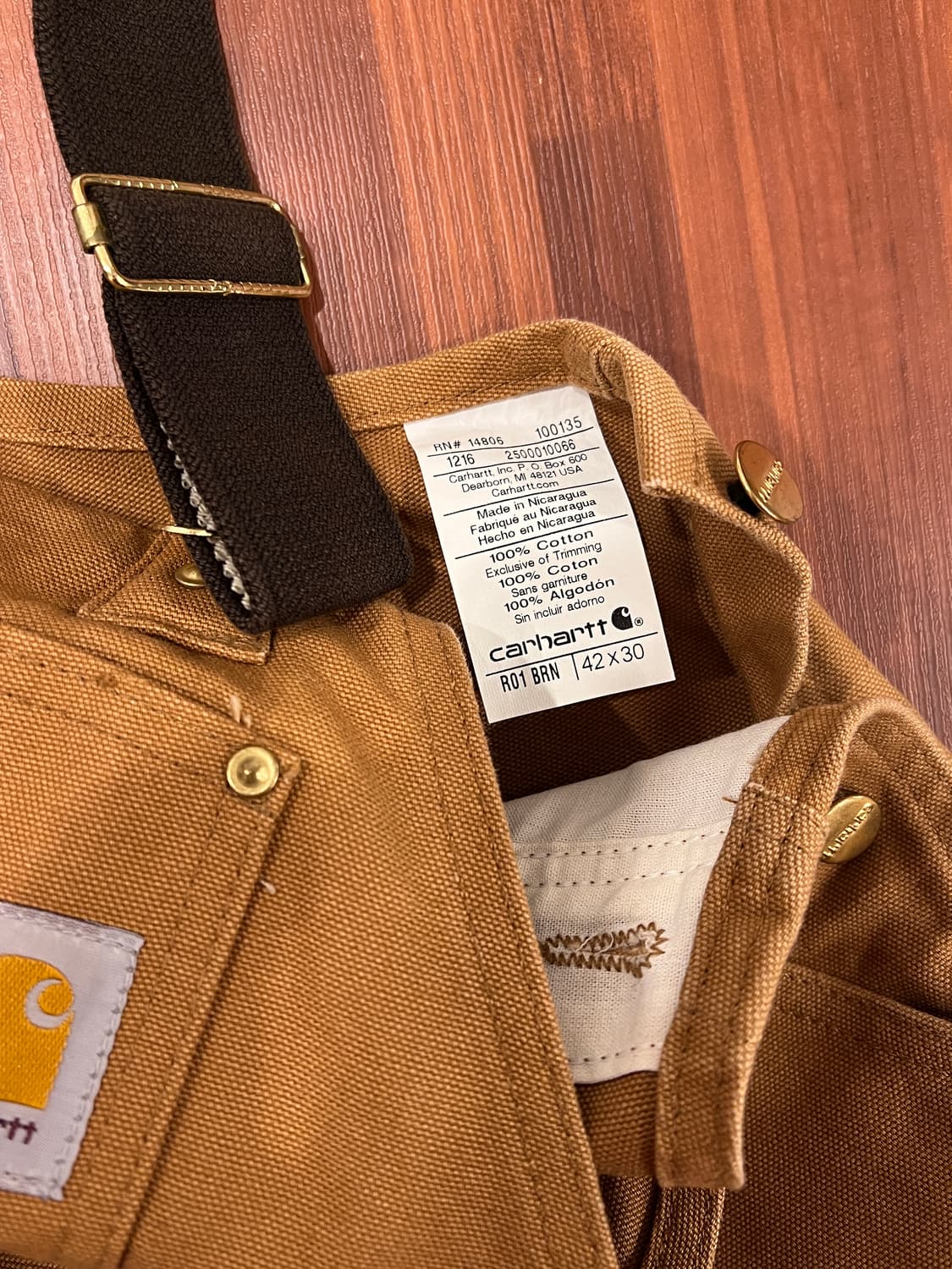 Carhartt 칼하트 Duck Bib 덕 캔버스 카펜터 오버롤 상품이미지10