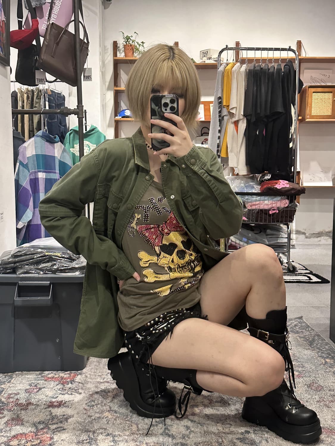 A BATHING APE 2way Military Shirt Jacket 상품이미지3