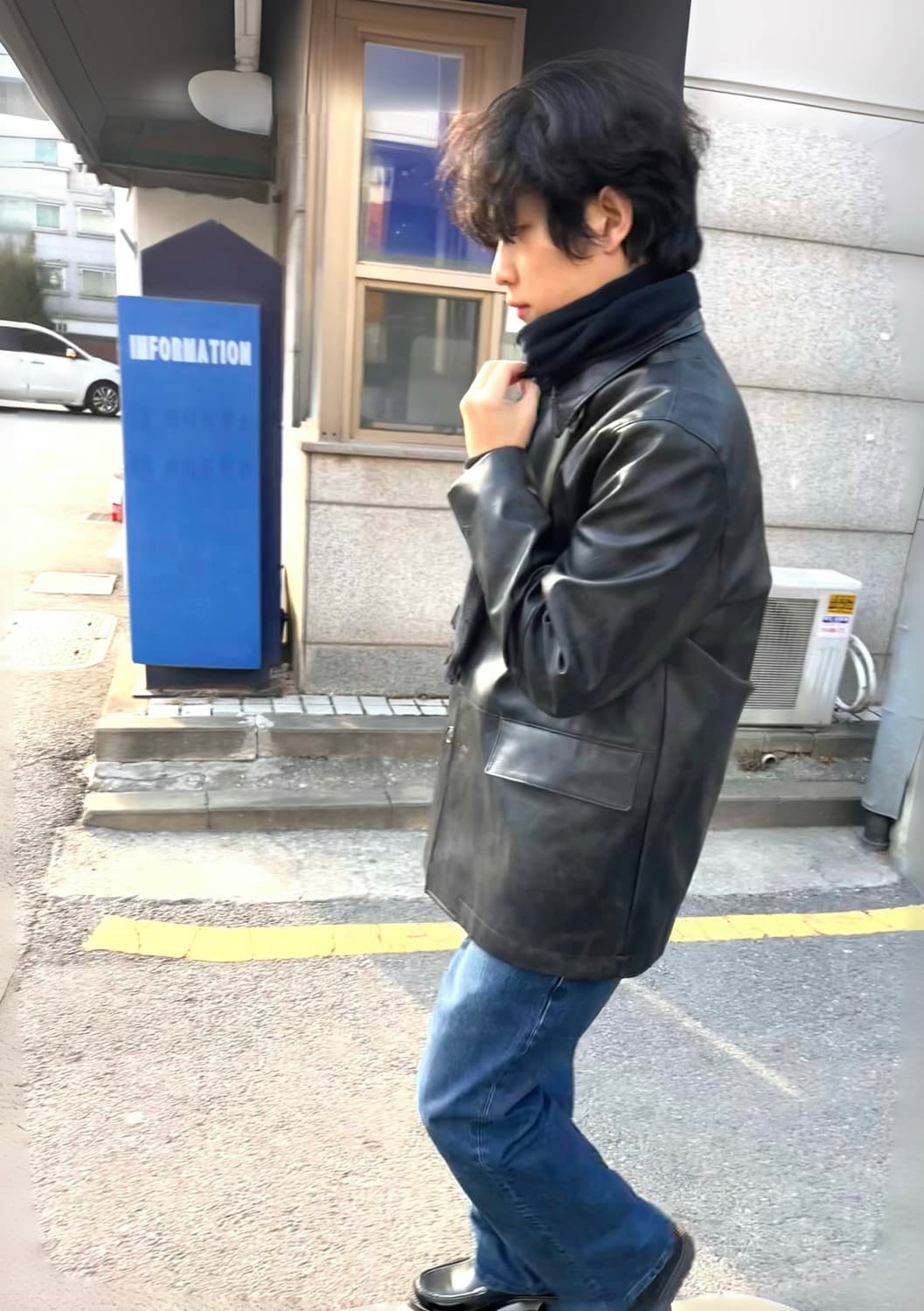 비슬로우 레더 코트 자켓 L 상품이미지6