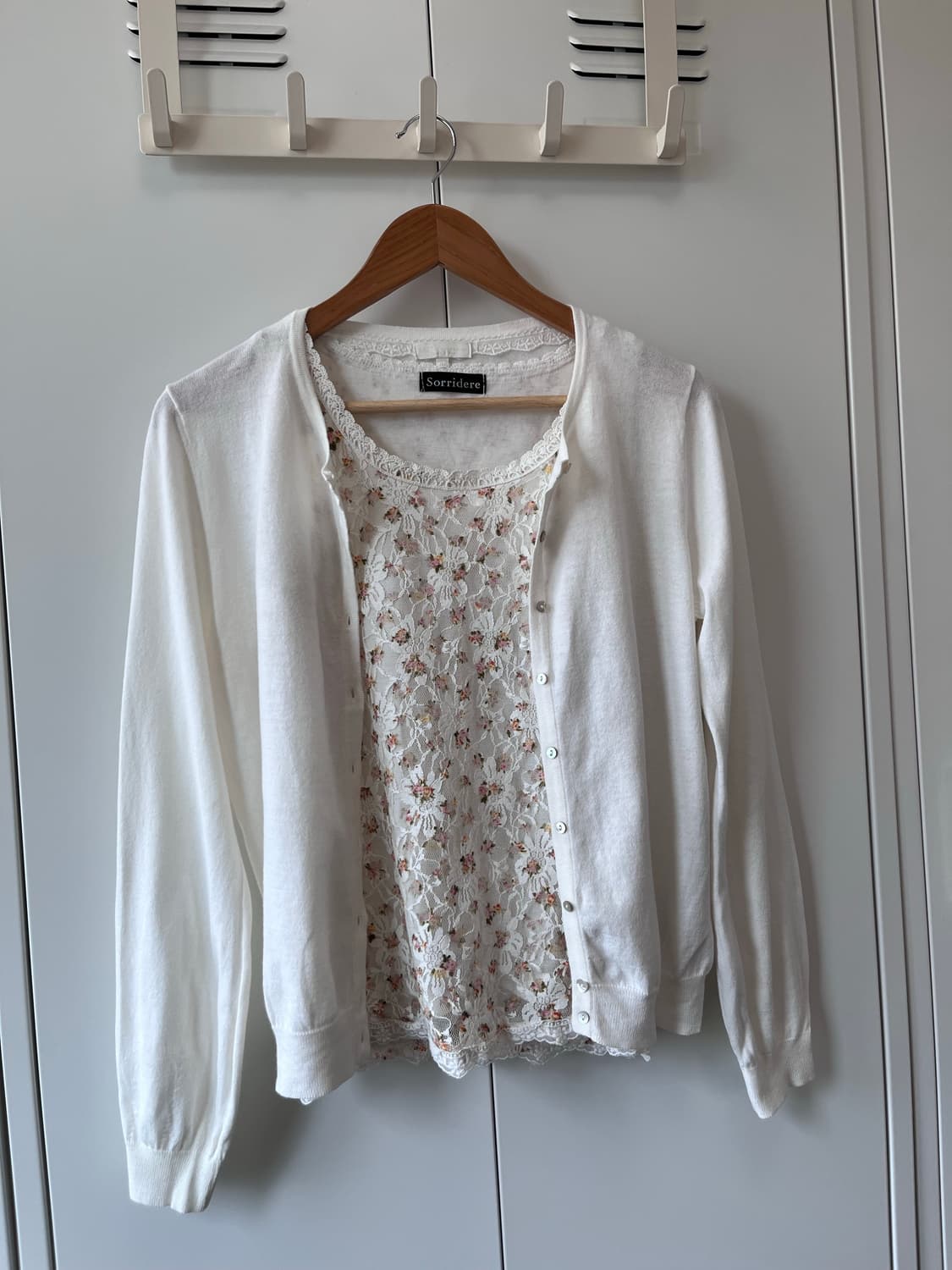 Earth music 얼스뮤직 화이트 라운드 가디건 상품이미지2