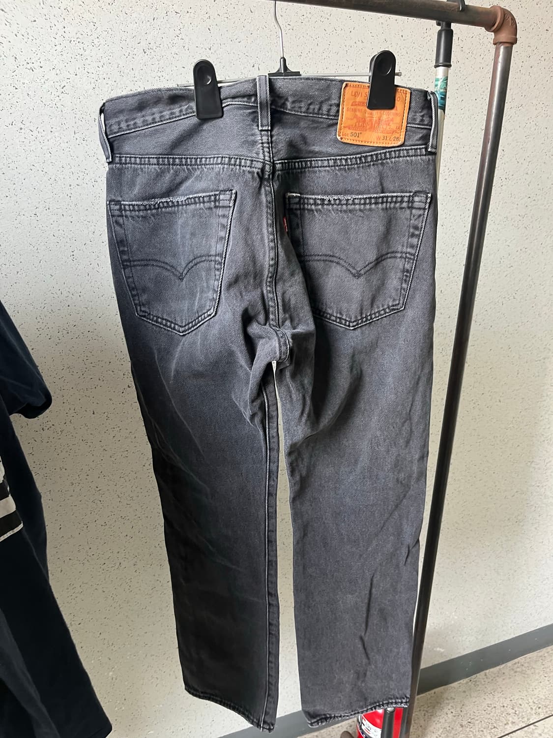 리바이스 501 흑청 데님 상품이미지2