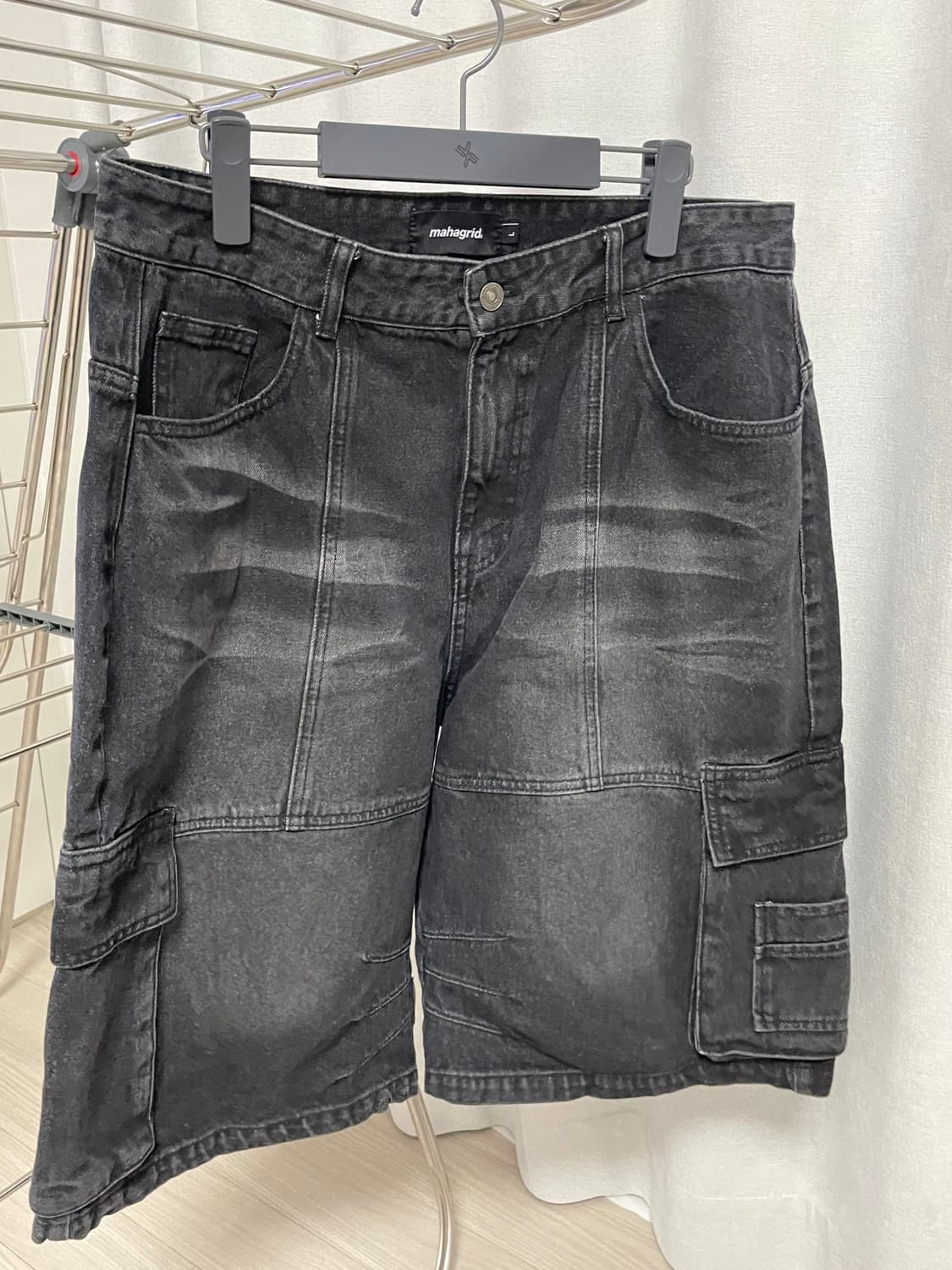 [L] 마하그리드 데님카고버뮤다팬츠 반바지 상품이미지5