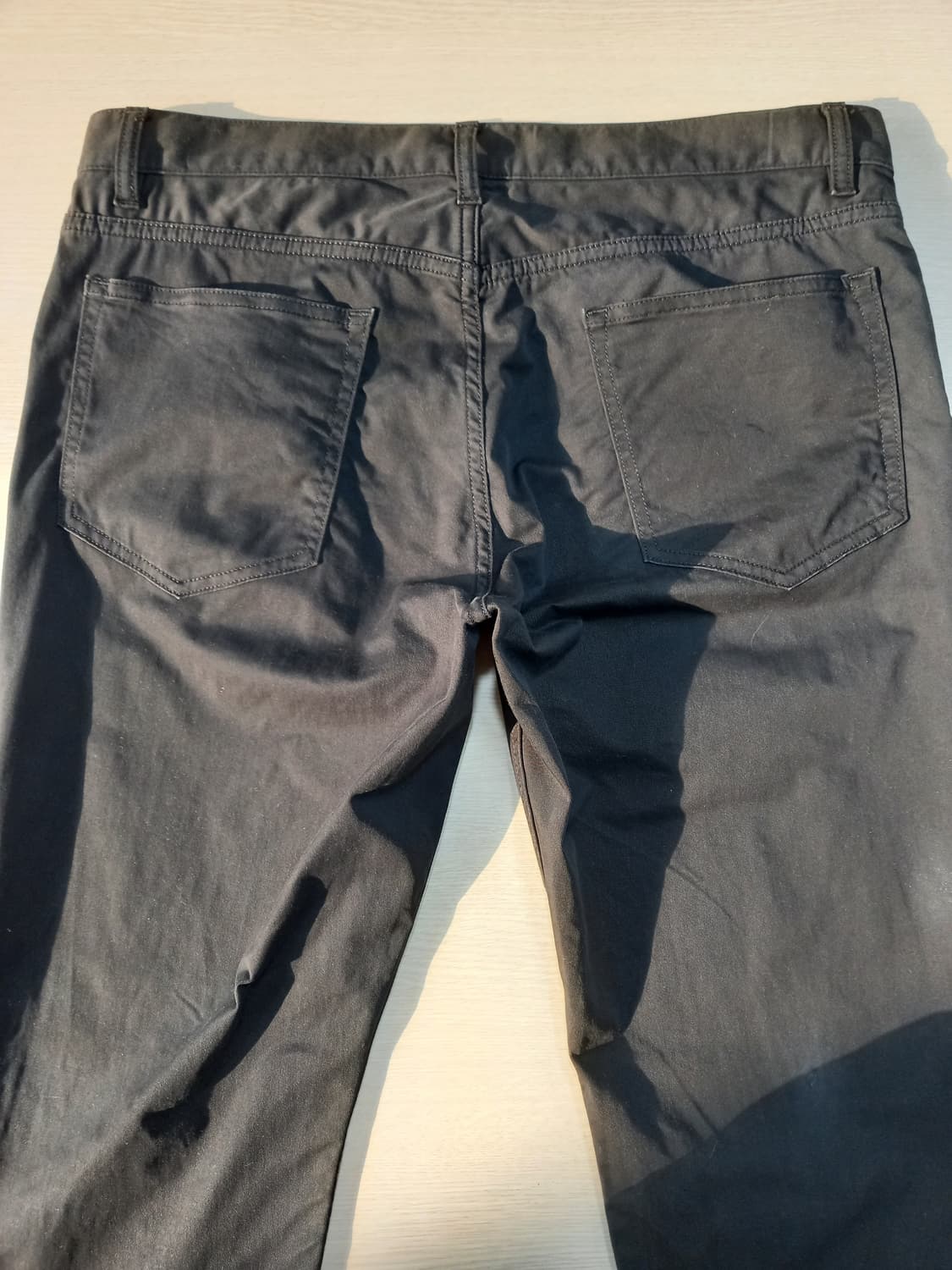 34 Theory 봄여름용 스판 슬림일자 치노팬츠 블랙 34-560 상품이미지4