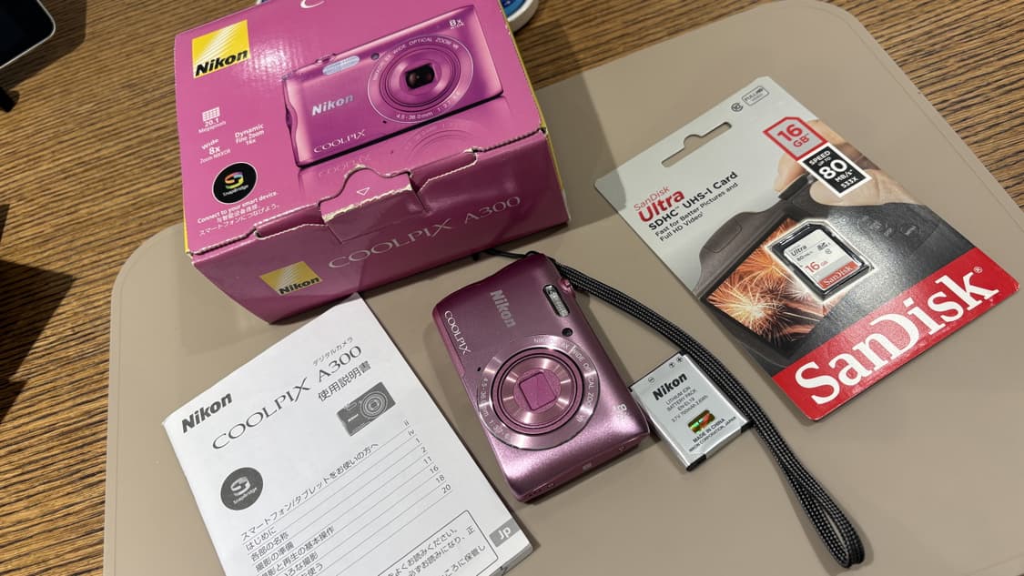 (신품) 니콘 쿨픽스 A300 (S3700) 핑크 빈티지 디카 카메라 상품이미지1