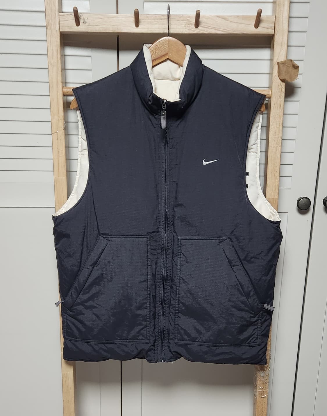 나이키 00s 빅로고 올드스쿨 양면 패딩 조끼 베스트 자켓 상품이미지8