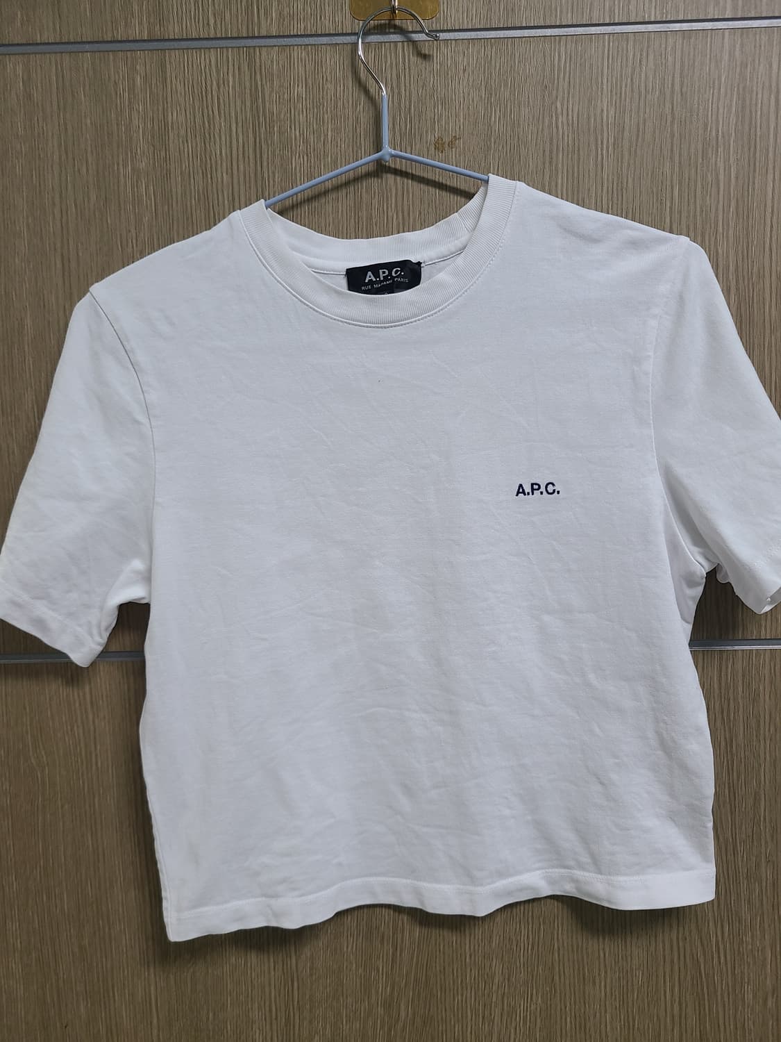 A.P.C. 화이트 크롭 반팔티 S  상품이미지1
