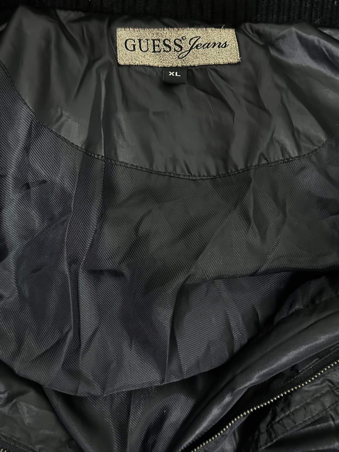 Guess Spangle Black Midi Padded Jacket 상품이미지4