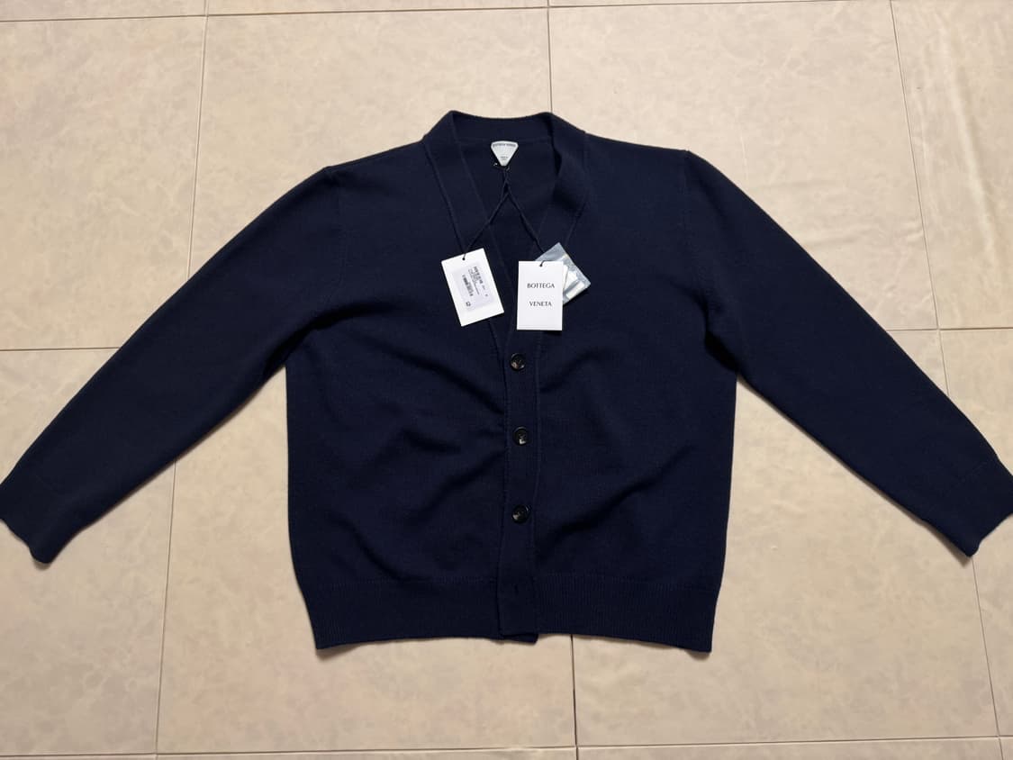 보테가 베네타) 캐시미어 네이비 가디건 M(105추천) 상품이미지1