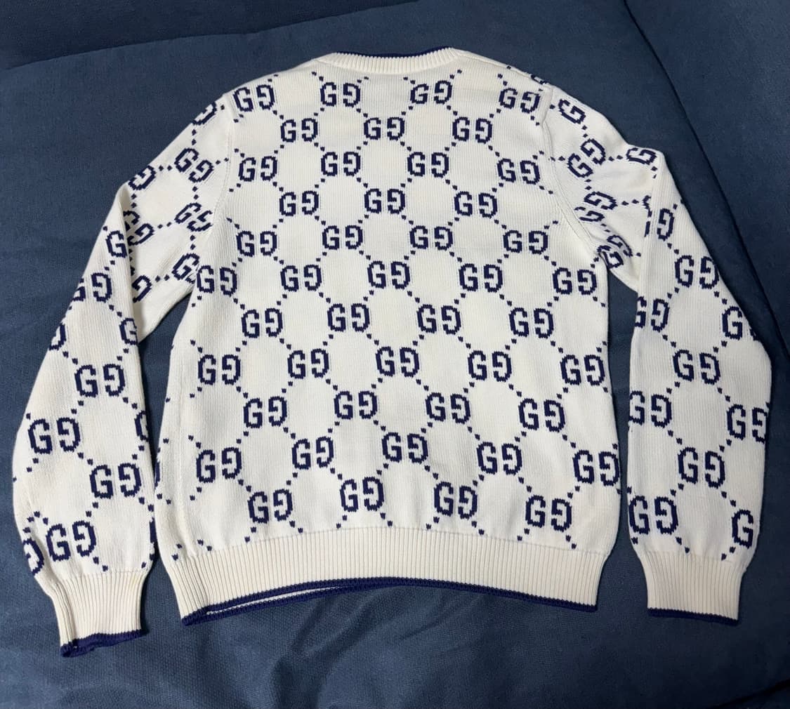 구찌 Gucci GG 로고 패턴 코튼 니트 M 상품이미지2