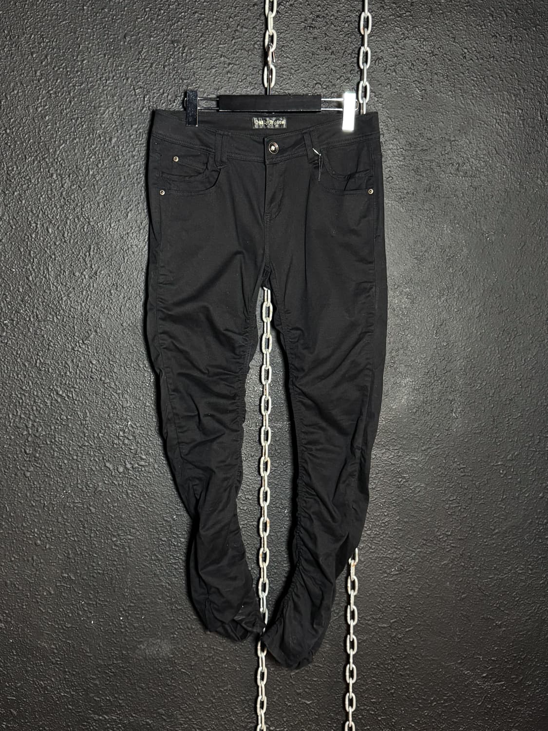 Black J-curve side all shirring pants 상품이미지1