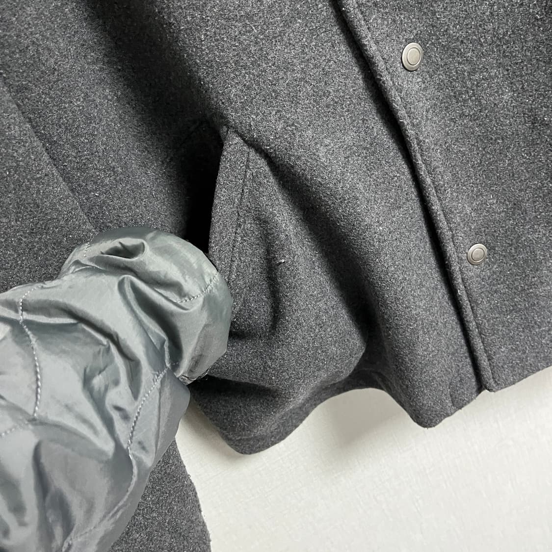 하이넥 하프코트 자켓 상품이미지5