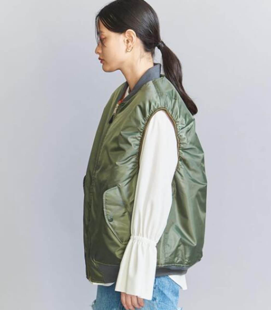 THRIFTY LOOK MA1 ベスト 2WAY 상품이미지4