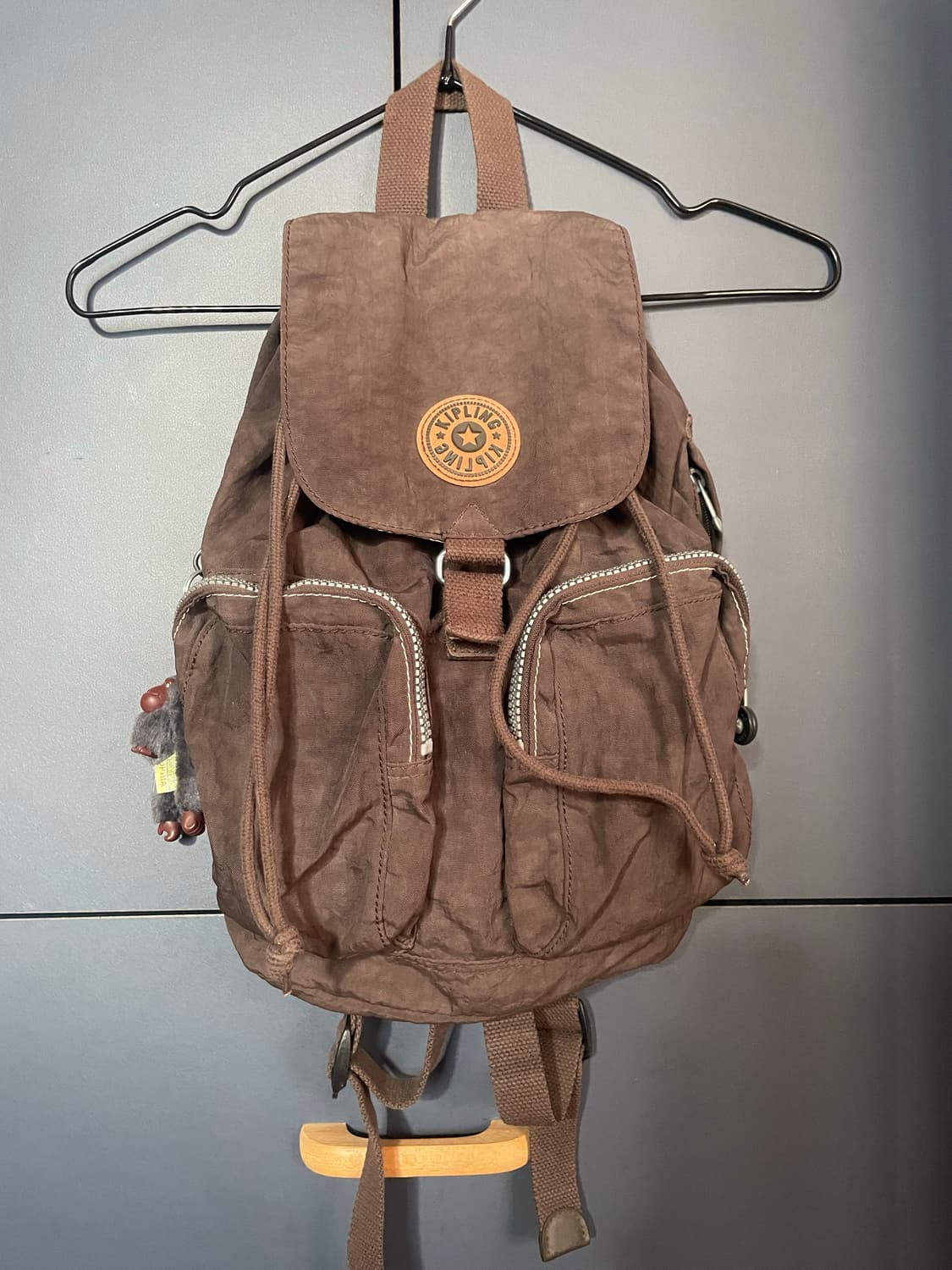 초코 브라운 모리걸 복조리 키플링 백팩 상품이미지1