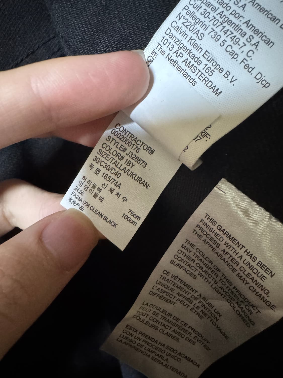 캘빈 스트레이트 진 블랙 30 상품이미지3