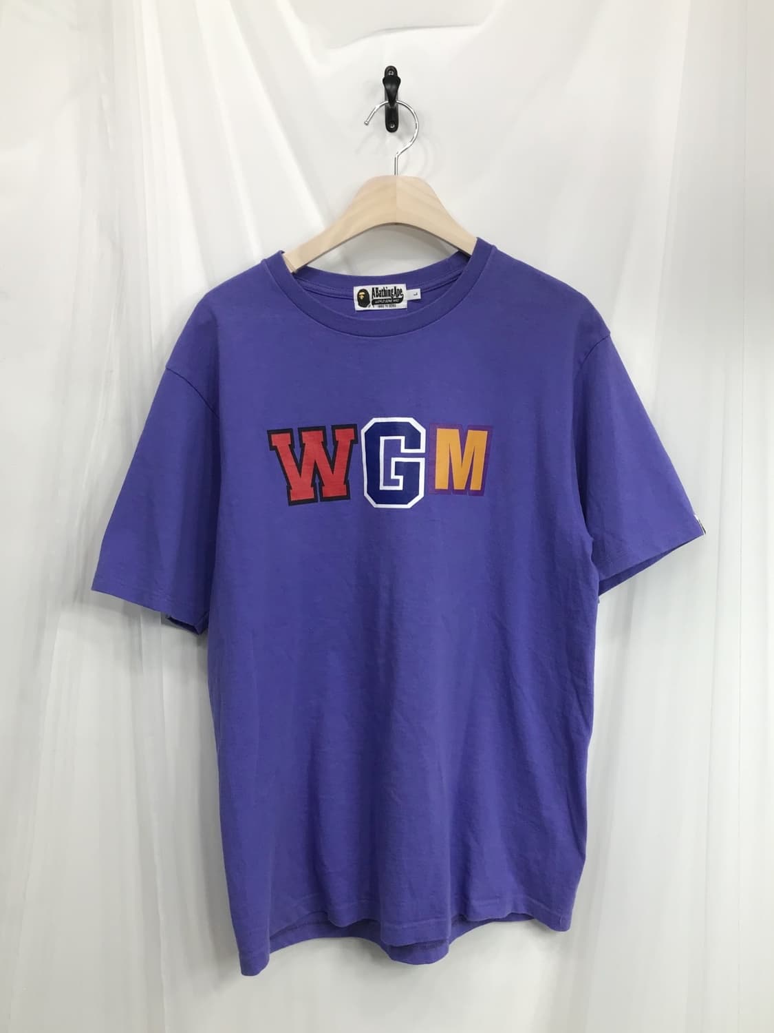 Bape Shark Big Printing Purple T-shirt 상품이미지8