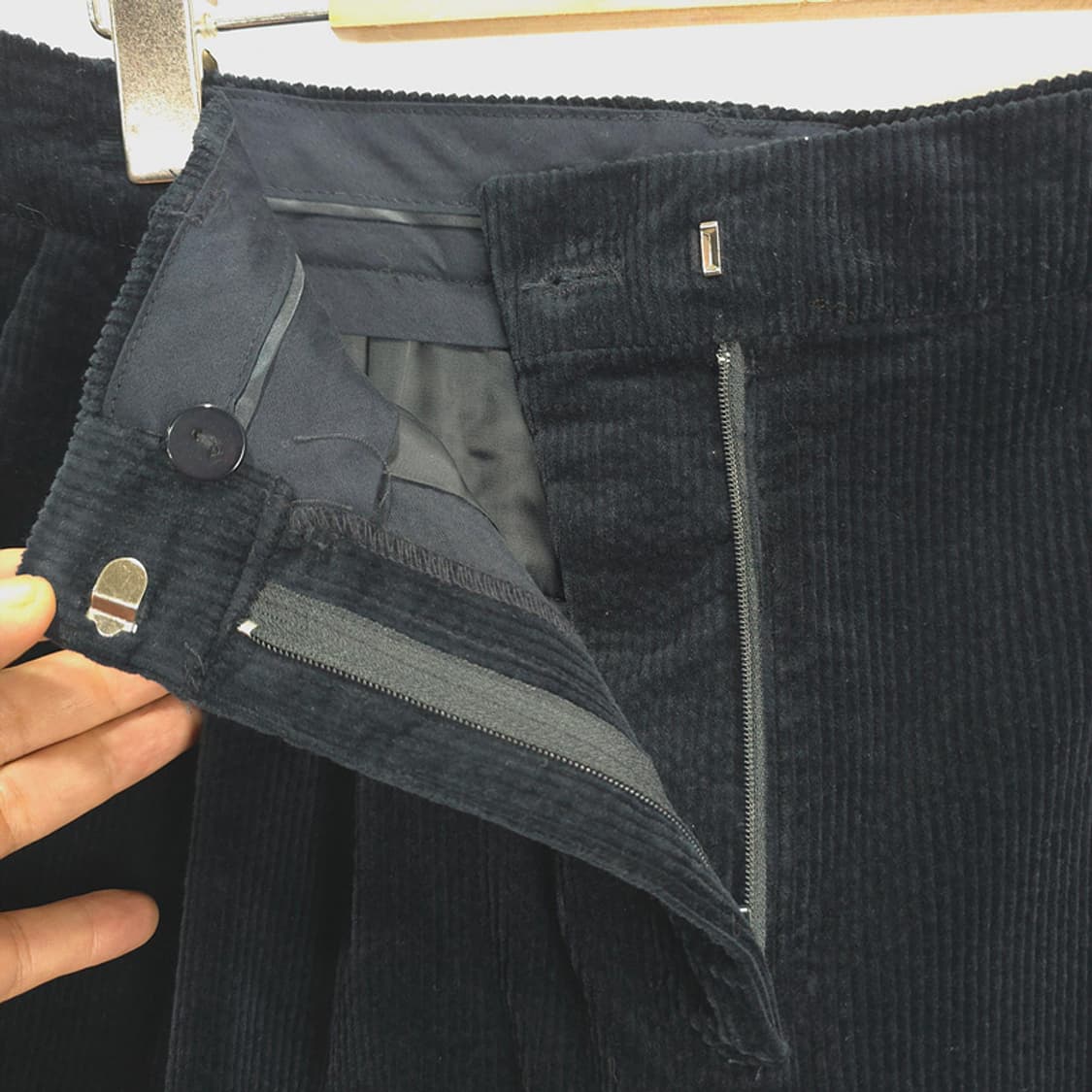 삼소에 SAMSOE SAMSOE 코듀로이 팬츠 블랙 L 상품이미지5