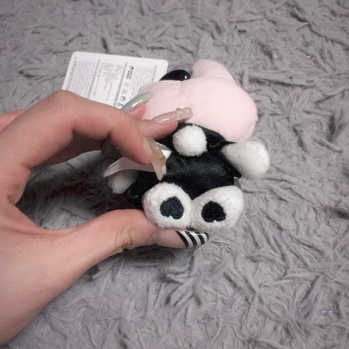 고전 희귀템 산리오 정품 마이멜로디 블랙 마스코트 키링 인형 헬로키티 상품이미지4