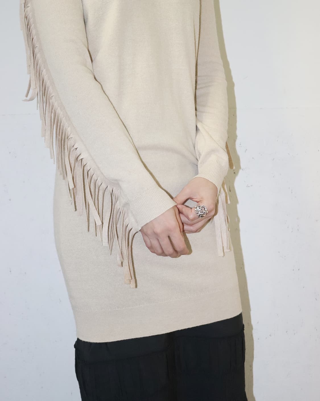 MM6 16AW 프린지 니트 원피스 상품이미지3