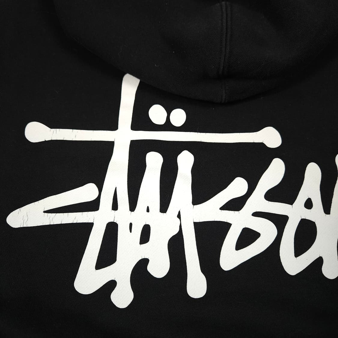 스투시 빅로고 후드티 블랙 상품이미지4