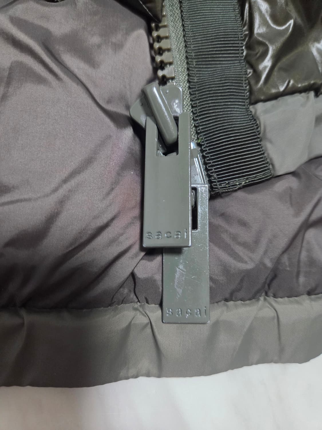 사카이 여성 사선 다운 패딩 상품이미지8