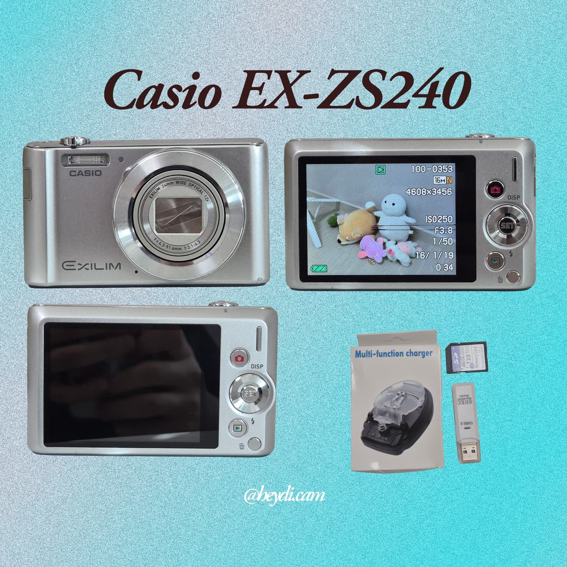 소장디카) 카시오 엑슬림 Casio Exilim EX-ZS240 상품이미지2