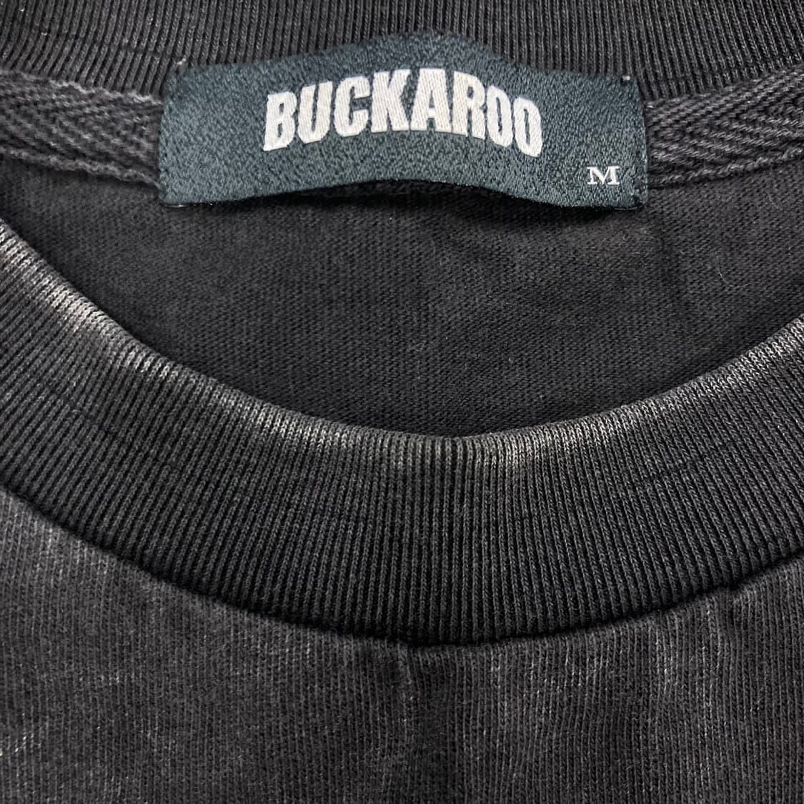 버커루 차콜 컬러 빅로고 y2k 롱 슬리브 상품이미지3