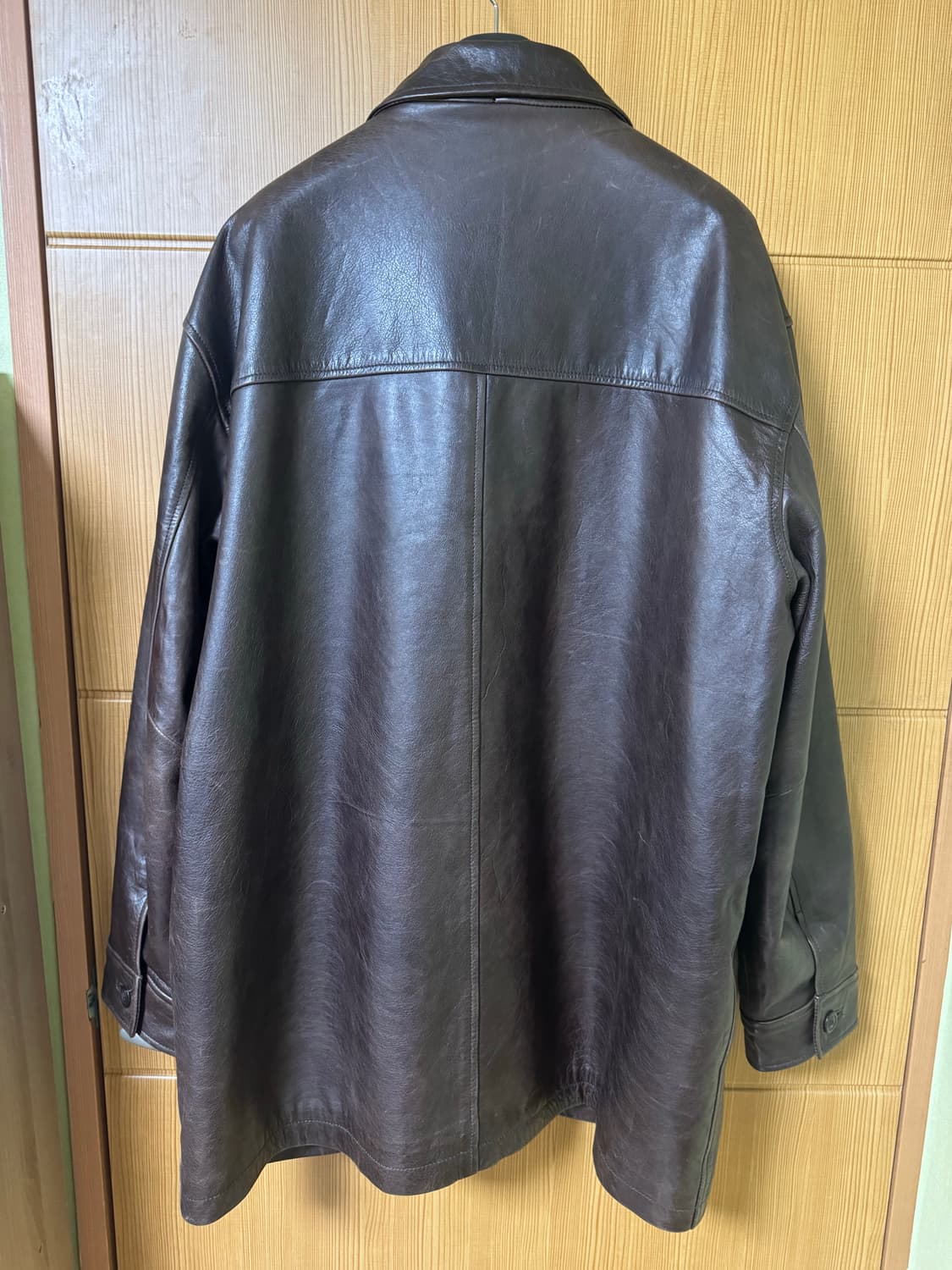 올드 갭 레더 카코트 브라운 XL 상품이미지3