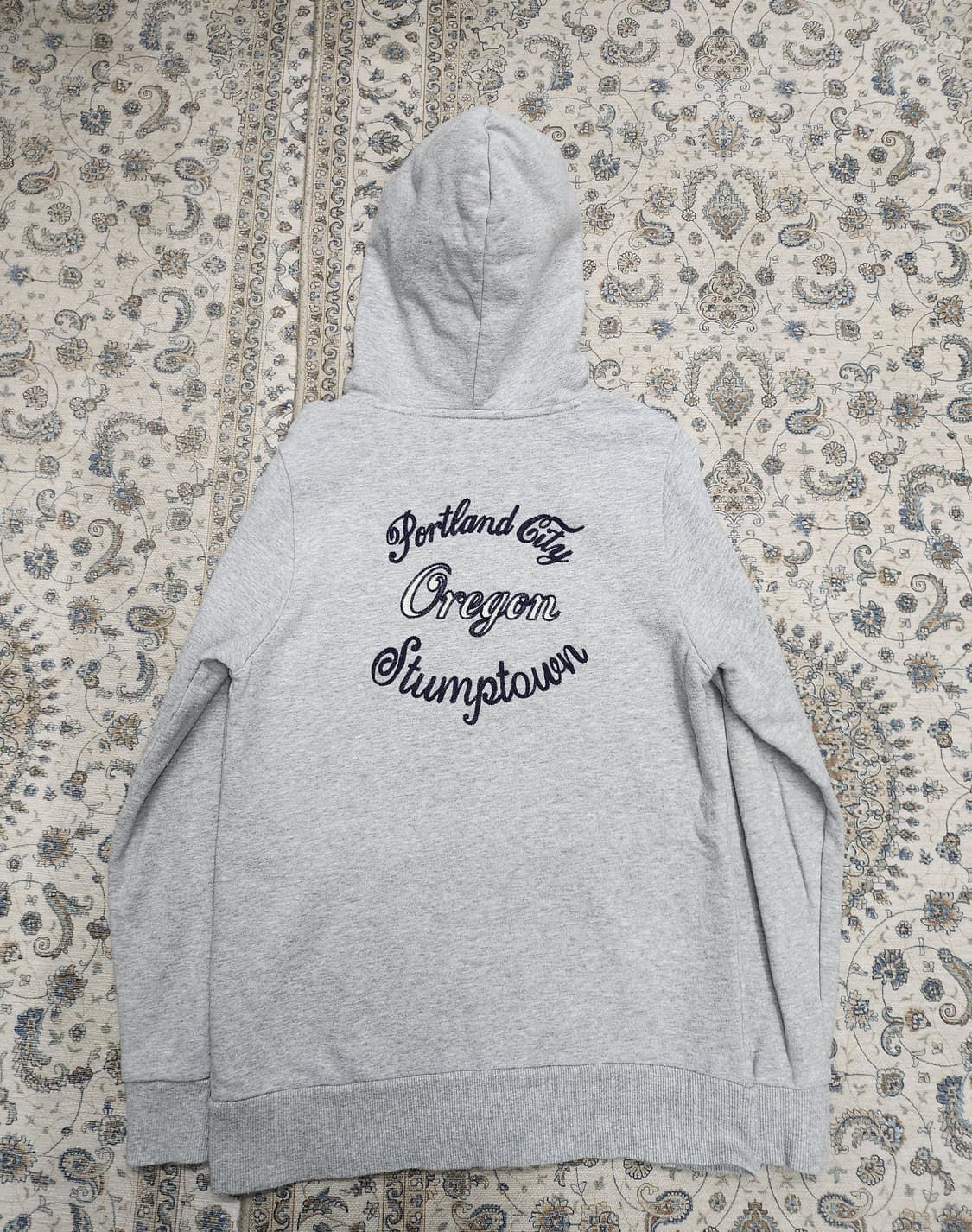 백넘버 로고 후드 집업 L (44-44반) 상품이미지2