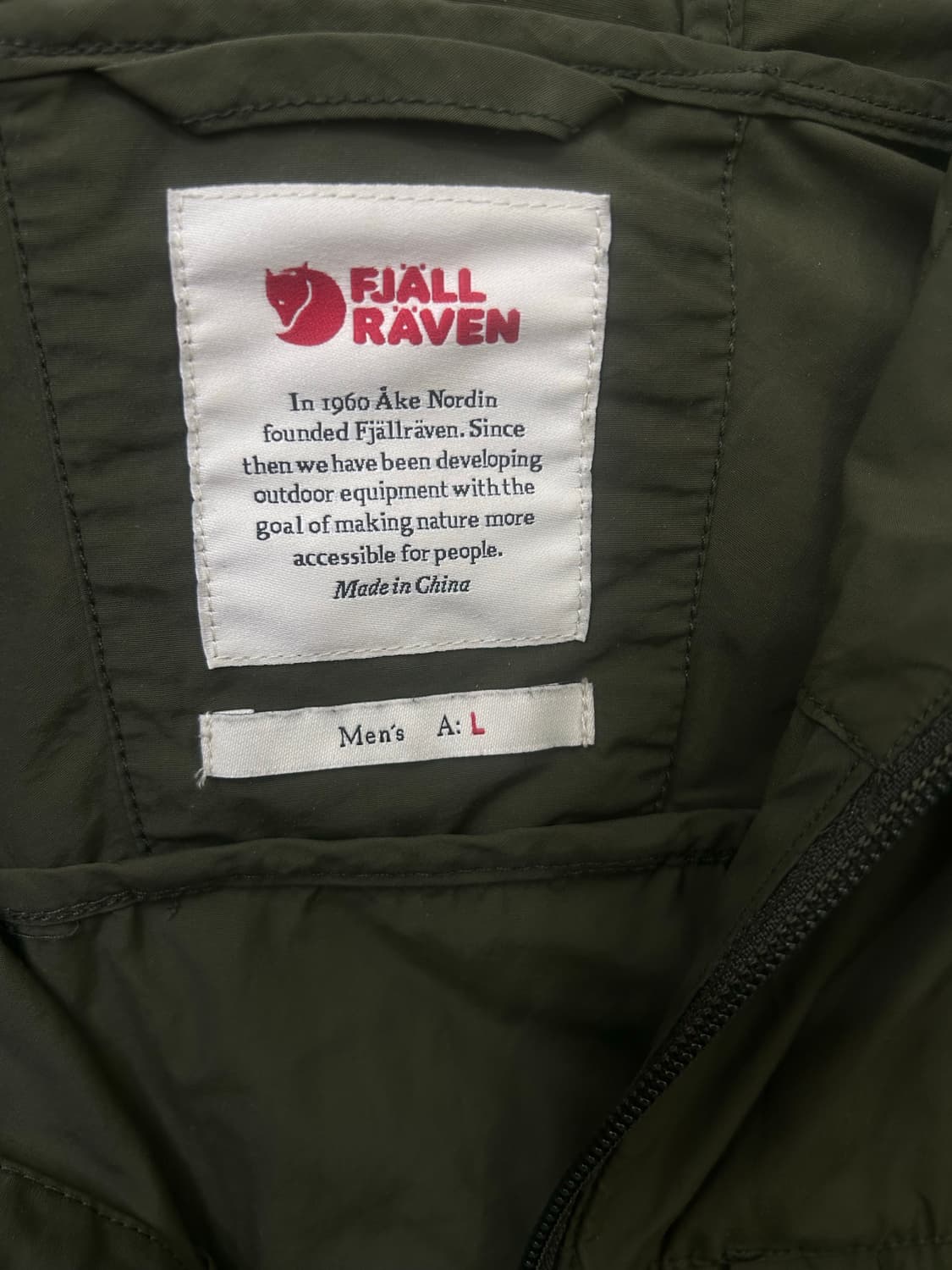 [L]피엘라벤 하이 코스트 후드 바람막이/카키 상품이미지5