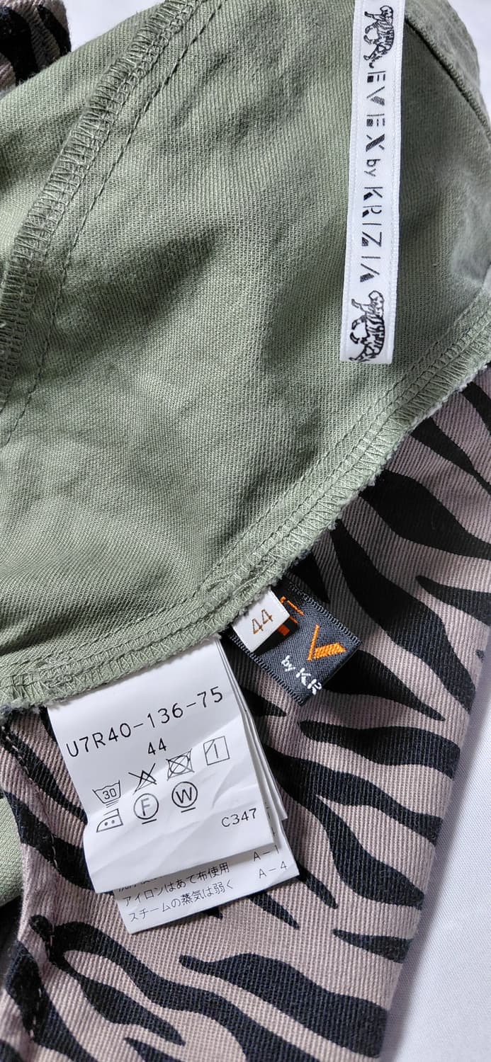 [44/77-88] EVEX by KRIZIA 코튼 린넨 와이드 카고바지 상품이미지6