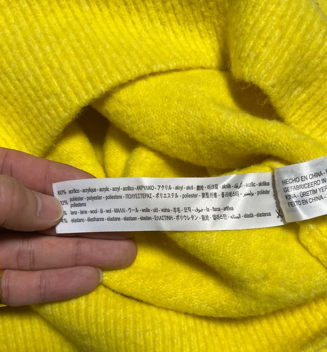 자라 오버핏 크롭 브이넥 니트 스웨터 S 상품이미지6