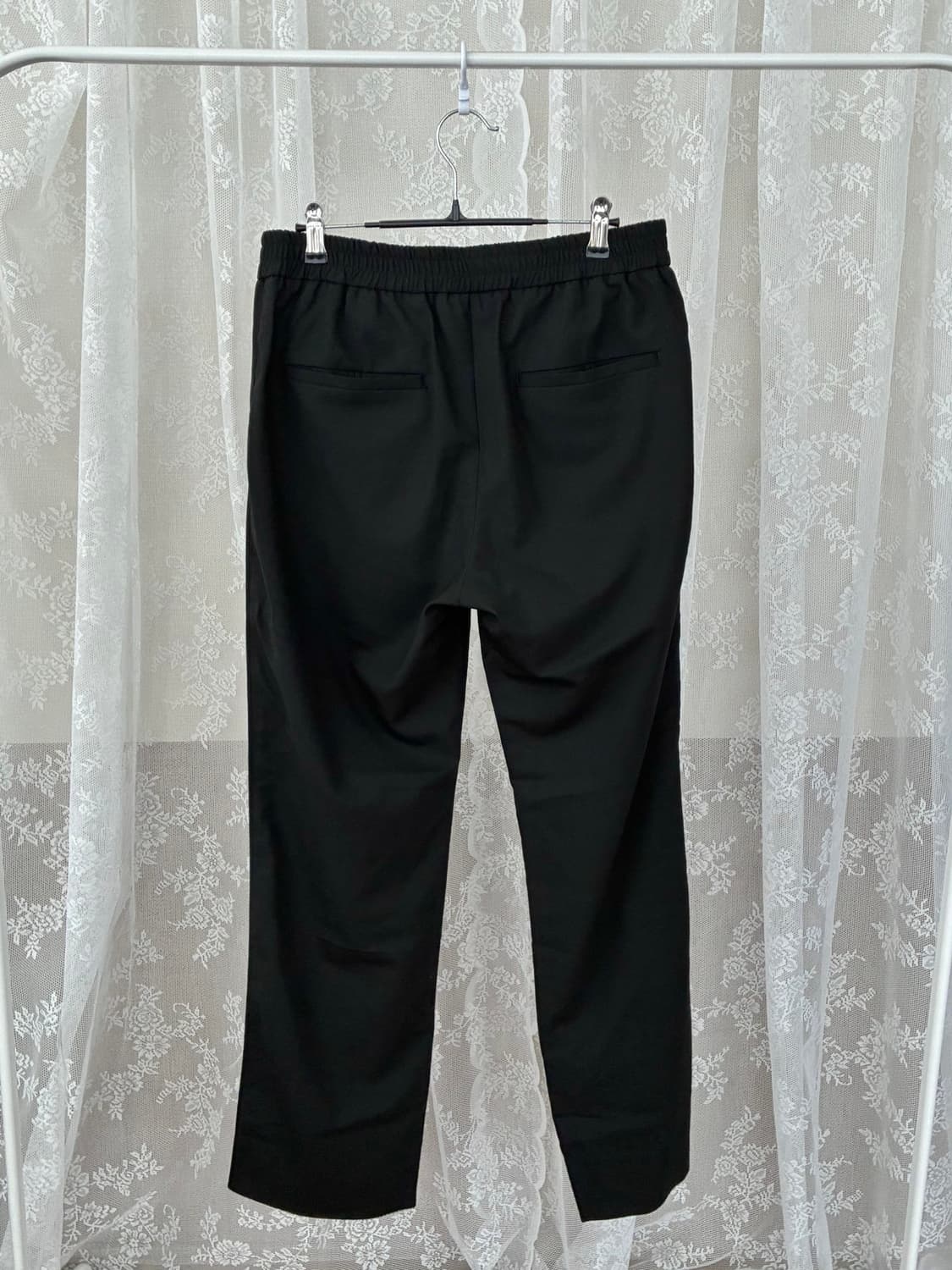 44) 준지 Juun.J 밴딩 슬랙스 팬츠 블랙 상품이미지2