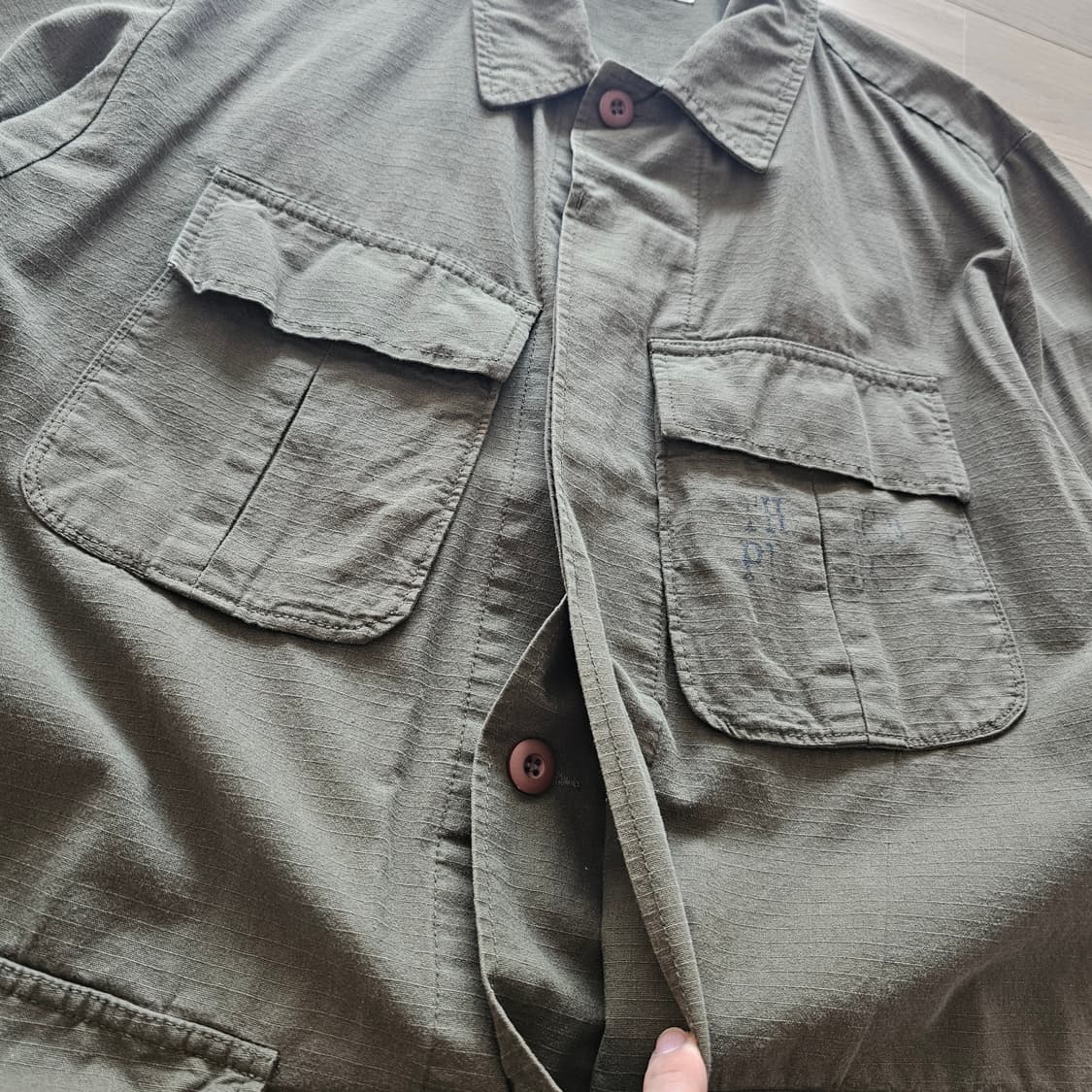 L 100 더맨프로덕트 밀리터리 야상 빈티지 자켓 간절기 남자 2회착 상품이미지5