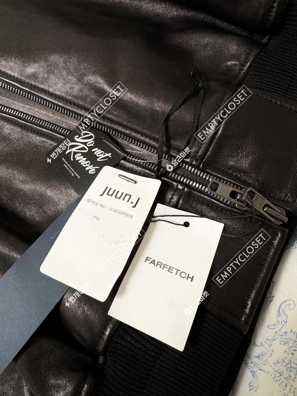 juun.j 준지 24ss 램스킨 마원 자켓 점퍼 상품이미지6