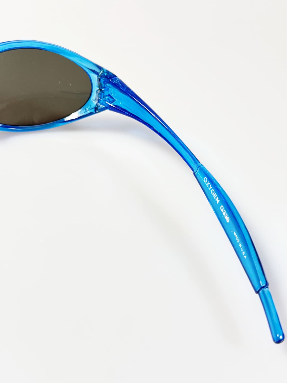 90s OXYGEN 블루 랩 어라운드 빈티지 선글라스 상품이미지6