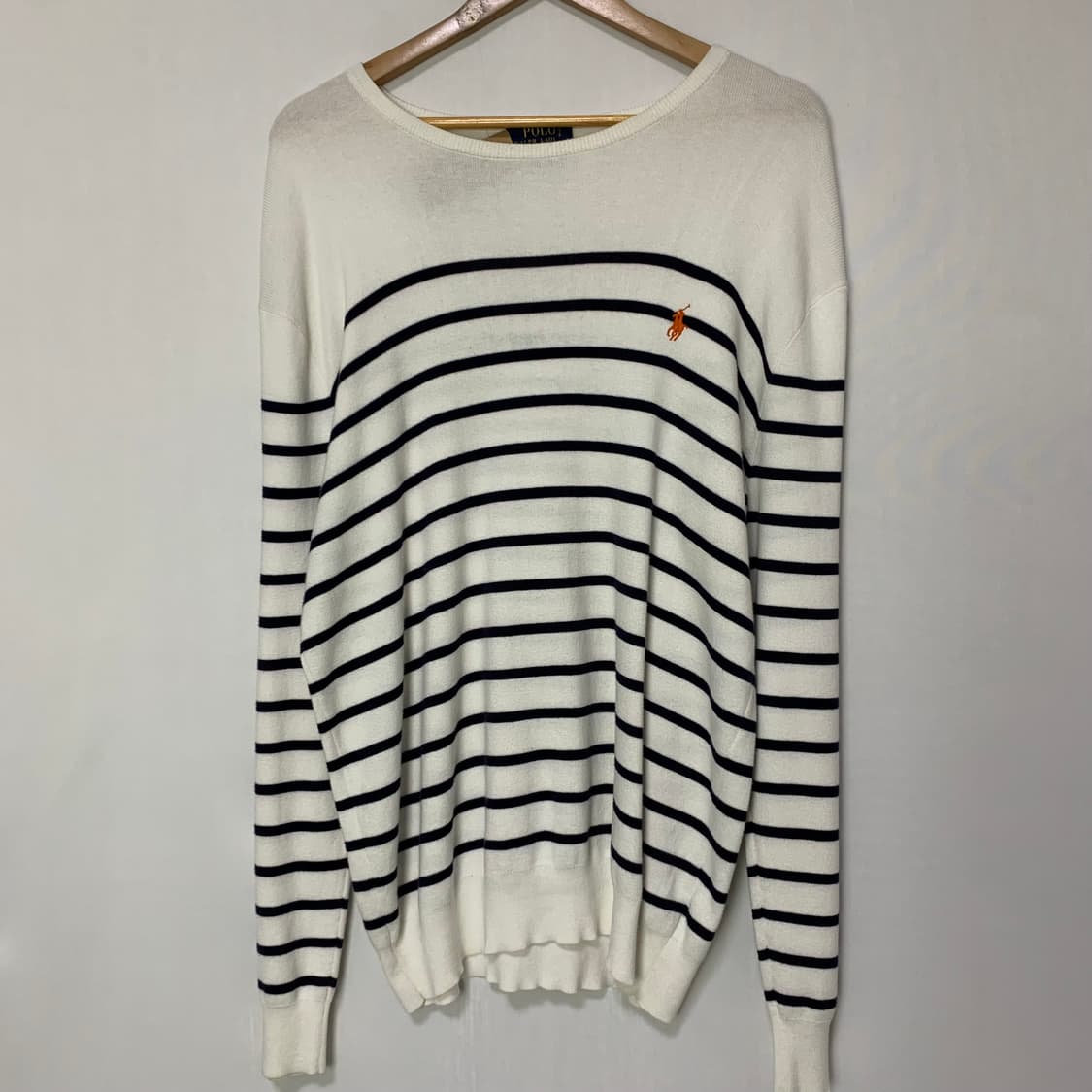 폴로 스트라이프 롱슬리브 긴팔 니트 L 빈티지 남녀공용 상품이미지2